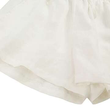 Amazhiyu Women's Casual Linen Drawstring Shorts