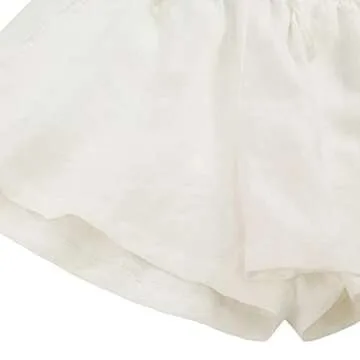 Amazhiyu Women's Casual Linen Drawstring Shorts