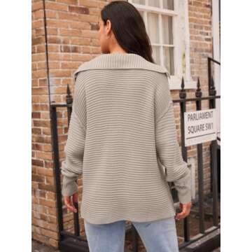 LILLUSORY Women’s Oversized Sweater - Chic & Cozy Fashion