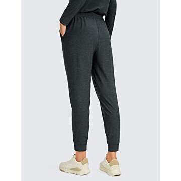 CRZ YOGA Women's Lightweight Soft Joggers with Pockets