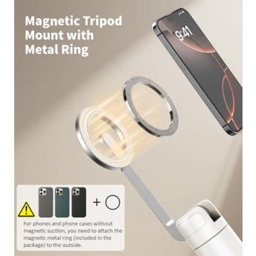 TONEOF 68" Magnetic Selfie Stick Tripod - All-in-One Photo Solution