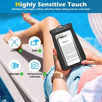 newppon Floating Waterproof Phone Pouch for Beach and Swimming