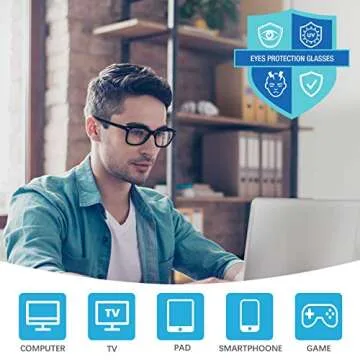 AOSM Blue Light Blocking Glasses for Eye Relief