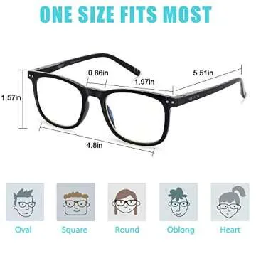 AOSM Blue Light Blocking Glasses for Eye Relief