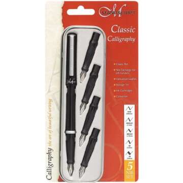 Manuscript Pen Manuscript Classic Calligraphy Set,Black,1 - Pack