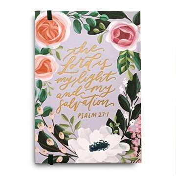 Loveall Design Co. Eleanor Theme, Hardback Journal, Cloth Bound Journal, Scripture Journal, Faith-Based Stationery, Lined Notebook, Floral Notebook,