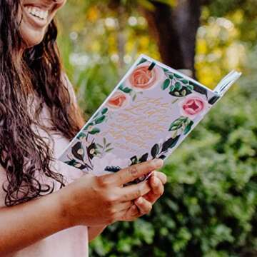 Loveall Design Co. Eleanor Theme, Hardback Journal, Cloth Bound Journal, Scripture Journal, Faith-Based Stationery, Lined Notebook, Floral Notebook,