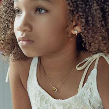 Disney Minnie Mouse Initial Pendant Necklace with Cubic Zirconia