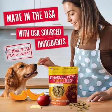 Charlee Bear Grain-Free Crunch Treats for Dogs 8 oz