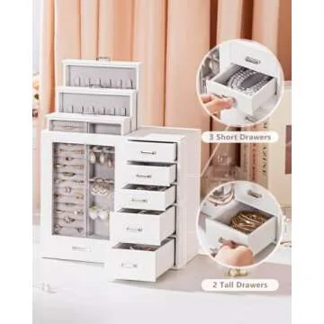 Elegant Large Jewelry Box for Women - Homde Organizer