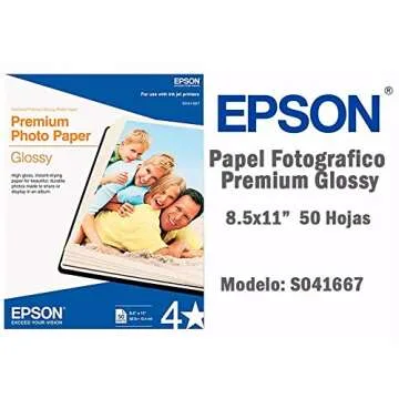 Epson Premium Photo Paper GLOSSY 50 Sheets for Inkjet Printers