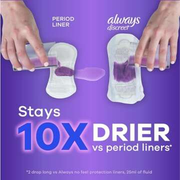 Always Discreet Liners for Women - Comfort & Protection
