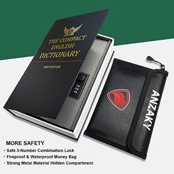 Anzaky Dictionary Diversion Book Safe with Lock