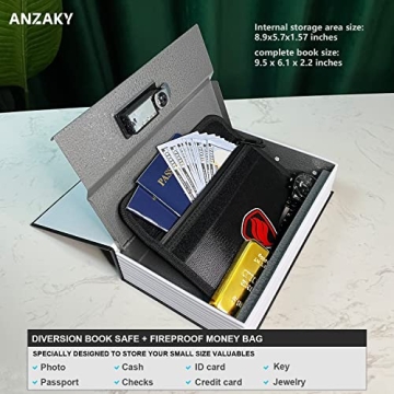 Anzaky Dictionary Diversion Book Safe with Lock