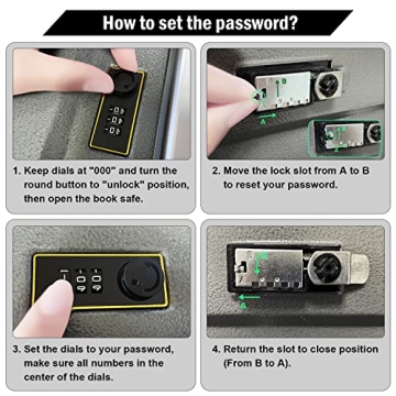Anzaky Dictionary Diversion Book Safe with Lock