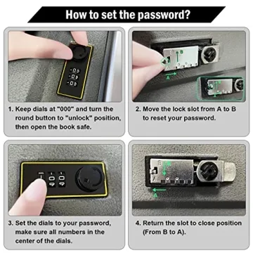 Anzaky Dictionary Diversion Book Safe with Lock