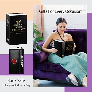 Anzaky Dictionary Diversion Book Safe with Lock