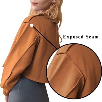 Stylish Amazhiyu Cropped Sweatshirt for Women