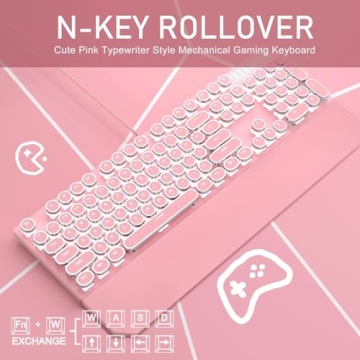 Camiysn Retro Typewriter Mechanical Gaming Keyboard