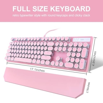 Camiysn Retro Typewriter Mechanical Gaming Keyboard