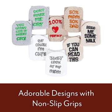 Baby Socks Gift Set - Unique Baby Shower Gifts - Non Slip Socks by Mommachi - Baby Boy Gifts Baby Gi...