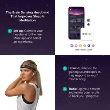 MUSE S (Gen 1): The Brain Sensing Headband - Overnight Sleep Tracker & Meditation Device - Multi Sensor Monitor with Responsive Sound Feedback Guidance from Brain Wave, Heart, Body & Breath Activity