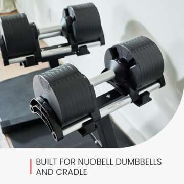 Nuobell Adjustable Dumbbell Rack and Stand. Perfect Home-Gym Dumbell Rack for At-Home Nuobell Workou...