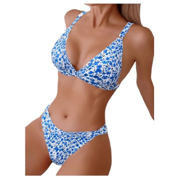 Floral Print Spaghetti Strap Bikini - Comfort & Style