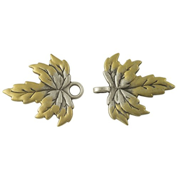 Elegant Leaves Cloak Clasp for Costumes and Reenactments