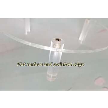 HESIN Acrylic Cupcake Holder for Wedding 3 Tier Cake Display Risers Dessert Stand Rack for Bakery Pizza Home Party Service Decoration Organizer Pedestal Stand