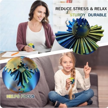 Gear Ball 3D Printed Fidget Toy for Stress Relief