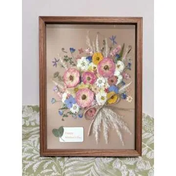 AHTONG 14 Types Pink Dried Pressed Flowers for Craft, Leaf Plant Herbarium for Resin Molds Jewelry Making Floral Decors (Peach Fuzz)