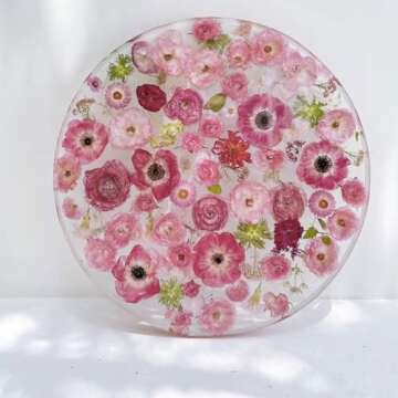 AHTONG 14 Types Pink Dried Pressed Flowers for Craft, Leaf Plant Herbarium for Resin Molds Jewelry Making Floral Decors (Peach Fuzz)