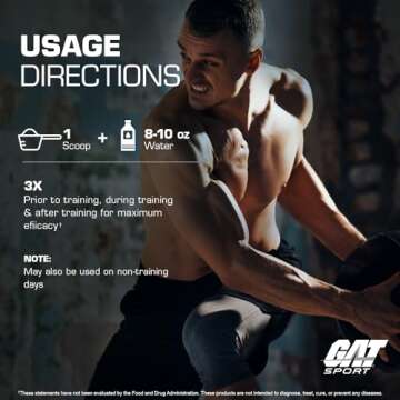 GAT SPORT Flexx EAAs + Hydration, Advanced Essential Amino Acids, 30 Servings (Dragonfruit Watermelon)