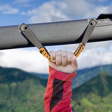 BESTAOO Roll Bar Grab Handles Paracord Grip Handle for Ford Bronco Accessories 2021 2022 2023 2024 2...