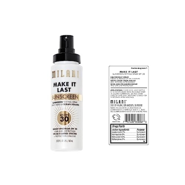 Milani Makeup Setting Spray SPF30 – Long Lasting Finish