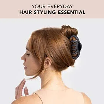 Kitsch Octopus Hair Clips for Women - Cute & Stylish Hair Clips for Everyday Use, Octopus Claw Clip for Thick, Thin Hairs - Black & Tortoise, 2pcs