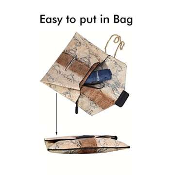 Ke.movan Travel Compact Umbrella Windproof Mini Sun & Rain Umbrella Ultra Light Parasol - Fits Men & Women, Gift Choice (Black)