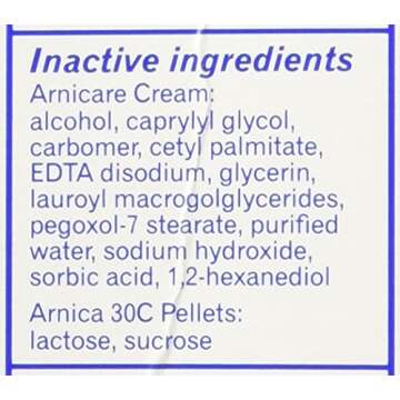 Arnica Cream Value Pack Cream and Arnica 30C Pellets Boiron 2.5 oz + 80 Cream + Pellet