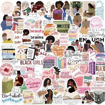 Black Girls Bookish Stickers - 100PCS for Kindle