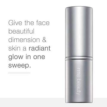 RMS Beauty Luminizing Powder Retractable Brush - Makeup Brush, Bronzer, Highlighter & Powder Brush M...