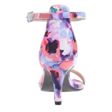 ZriEy Women's Heeled Sandals 4 Inches Open Toe Stiletto High Heels Ankle Strap Fashion Bridal Party Wedding Pump Shoes