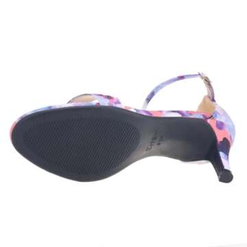 ZriEy Women's Heeled Sandals 4 Inches Open Toe Stiletto High Heels Ankle Strap Fashion Bridal Party Wedding Pump Shoes