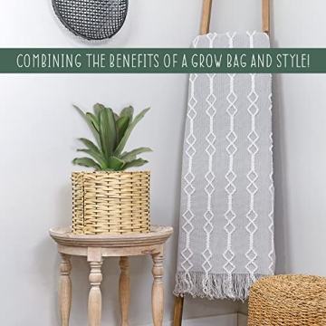 Esterno Grow Bag Basket Set with Two 6-Gallon Bags