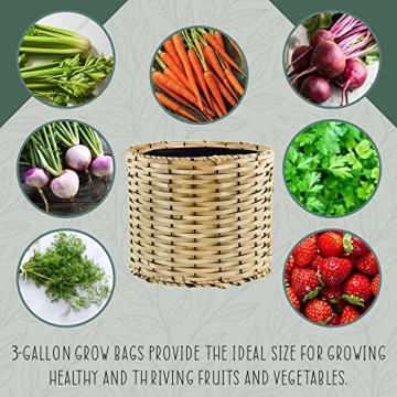 Esterno Grow Bag Basket Set with Two 6-Gallon Bags