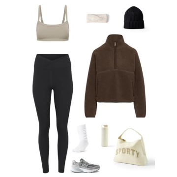 Warm LASLULU Half Zip Sherpa Fleece Jacket for Women