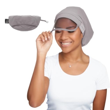 Hairbrella 100% Waterproof Rain Hat, Satin-Lined Cap, UV Sun Protection, Full Hair Coverage, Packabl...