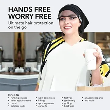 Hairbrella Waterproof Rain Hat, UV Protection, Travel Friendly