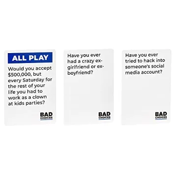 Hilarious BAD CHOICES Game Set - Fun for Parties and Friends