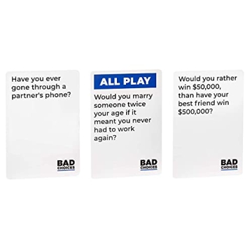 Hilarious BAD CHOICES Game Set - Fun for Parties and Friends
